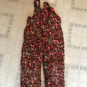 Hanna Andersson sz 120 brown paisley print Snow pants